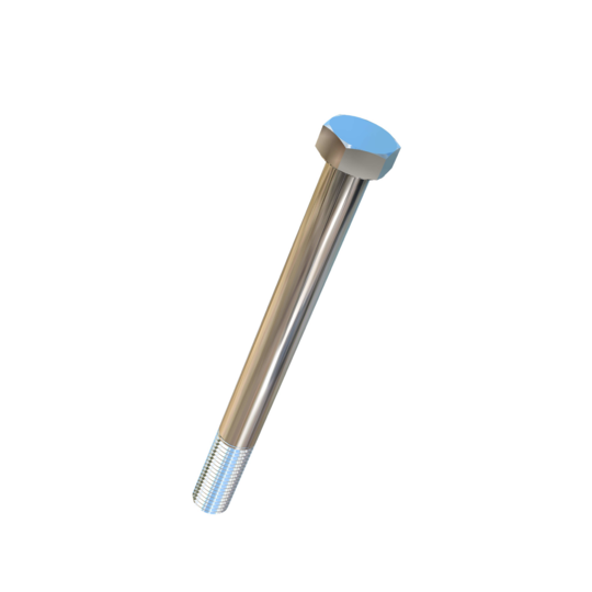 Titanium 1-1/8-7 X 12 inch UNC Allied Titanium Hex Head Bolt (No Dimple)